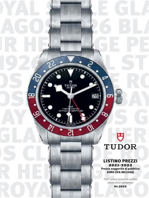 listino prezzi tudor|Tudor .